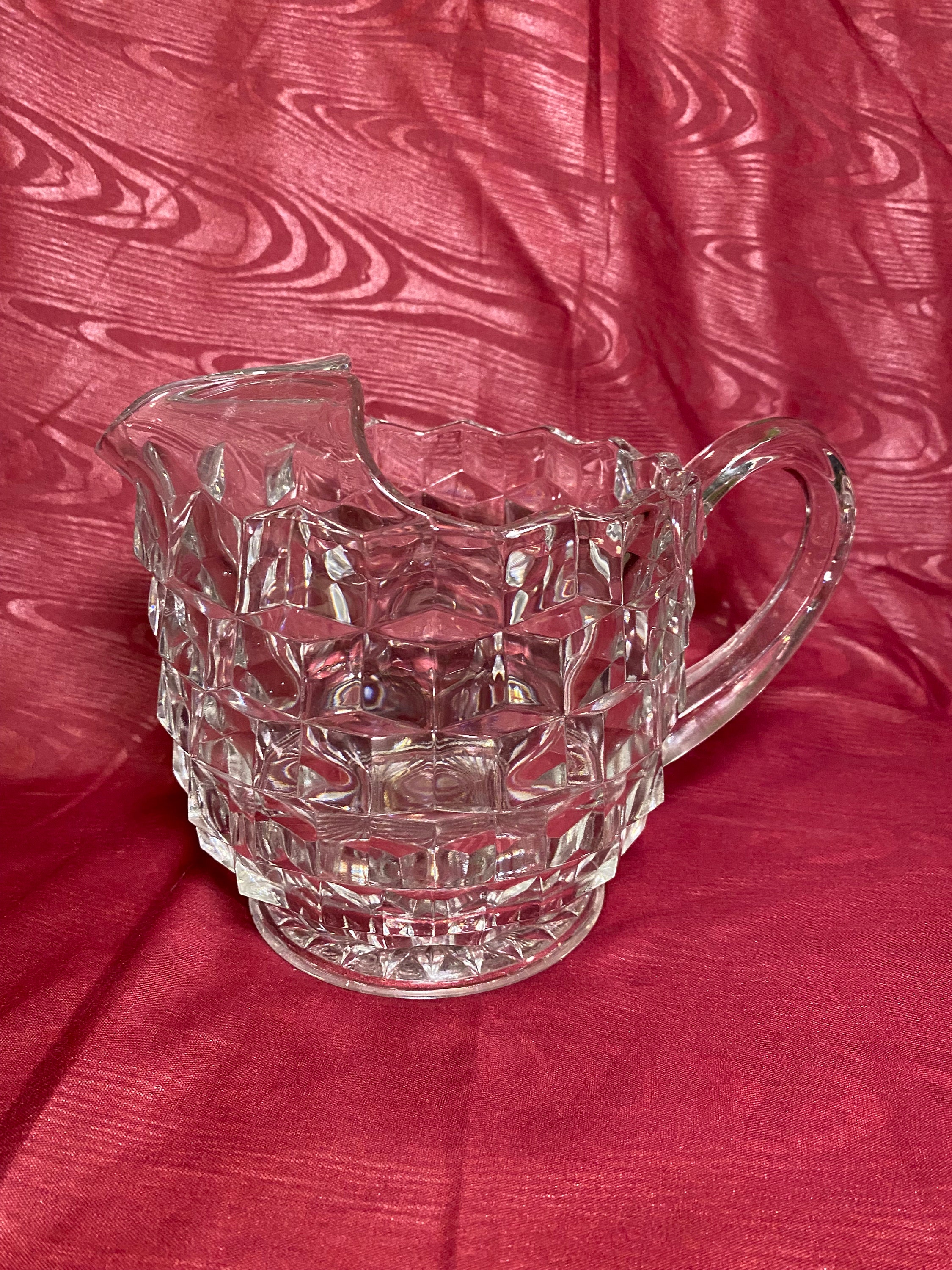 Vintage Fostoria American Water Lemonade 48 Oz Pitcher