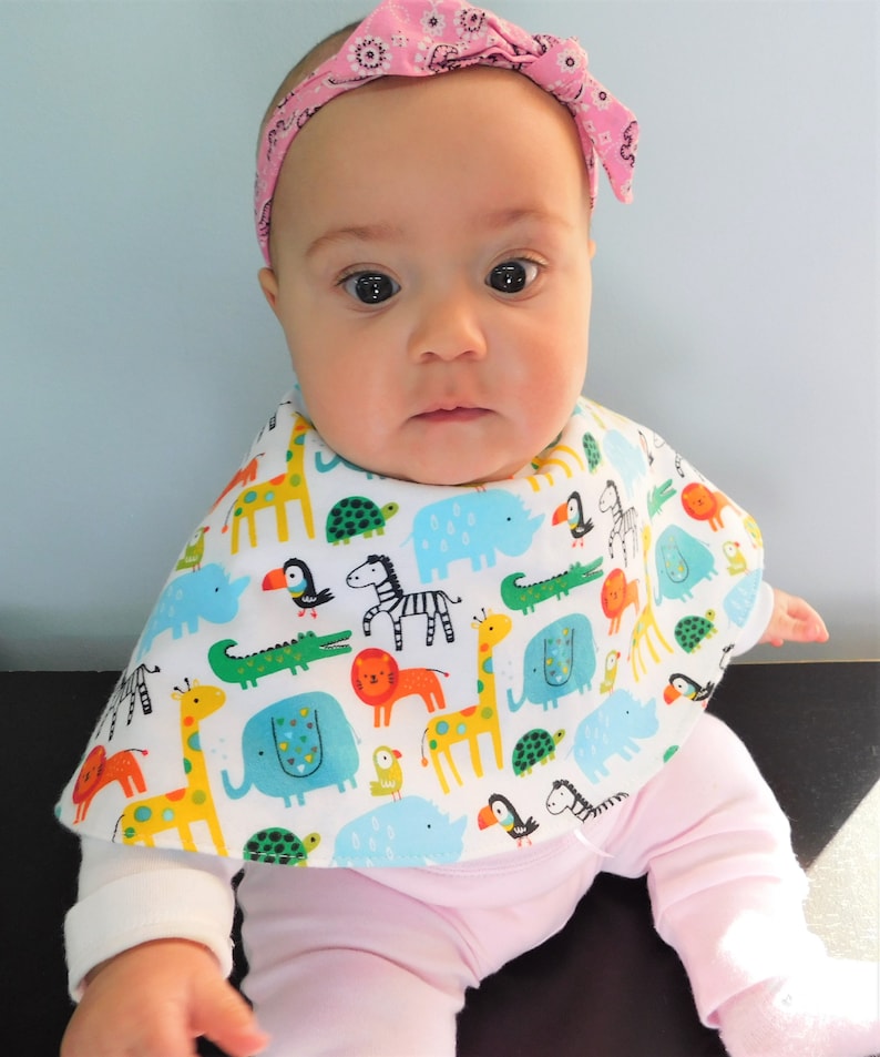 Baby 360 Bib Burp Cloth Snap Circular Bib Unisex Boy Girl Etsy