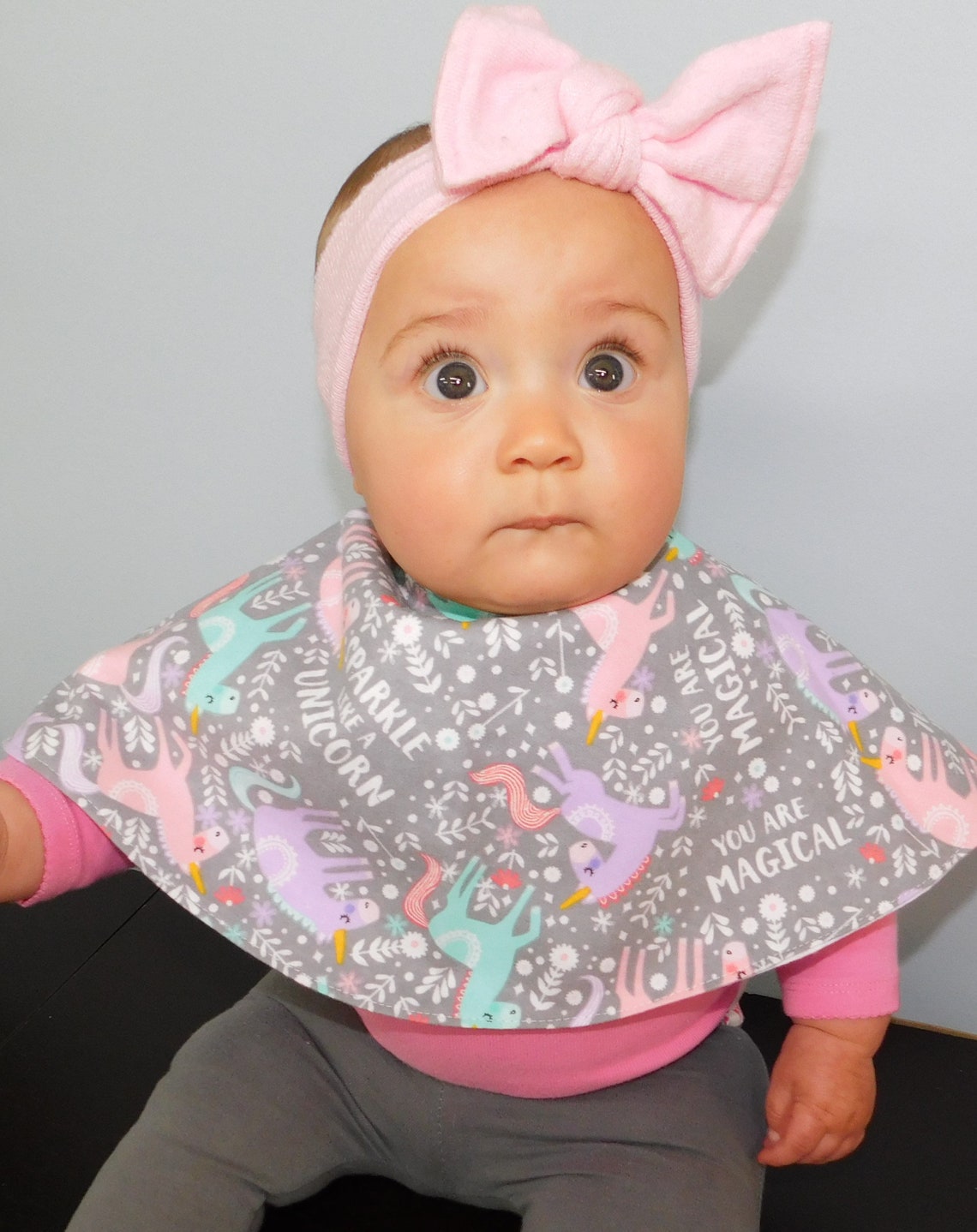 Baby 360 Bib Burp Cloth Snap Circular Bib Unisex Boy Girl Etsy