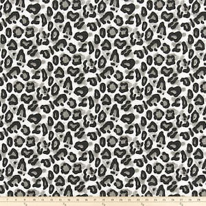 Dayo Flint Slub Canvas Leopard Cotton by Premier Prints Fabric Yardage