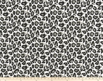 Dayo Flint Slub Canvas Leopard Cotton by Premier Prints Fabric Yardage