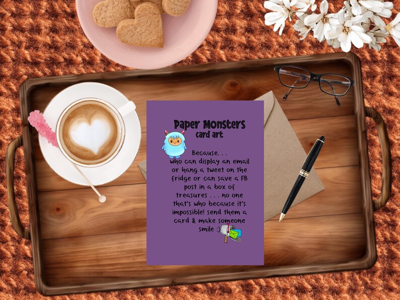 Harry Resident Alien: Handmade Greeting Card Funny image 5