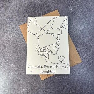 Handgemachte Grußkarte / Geburtstagskarte / Geburtstagskarte / Geburtstagskarte / Liebesgeschenk / Lustige romantische Karten / Valentinstag