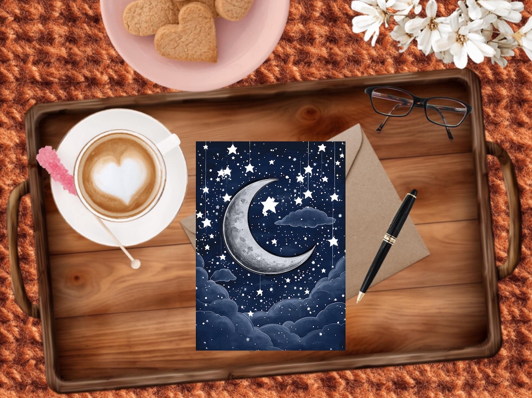 Night Sky: Handmade Greeting Card - Etsy