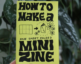 how to make a mini zine | illustrated mini zine