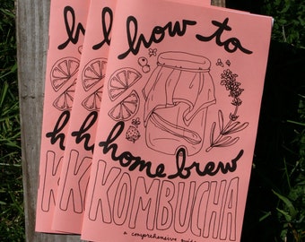how to home brew kombucha | a comprehensive illustrated guide