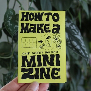 how to make a mini zine | illustrated mini zine