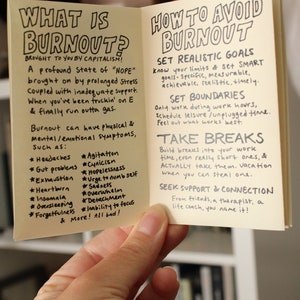 burnout protection mini zine & worksheet image 2