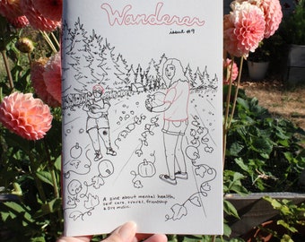 wanderer issue #9 | perzine about mental health, self care, travel, friendship & diy music