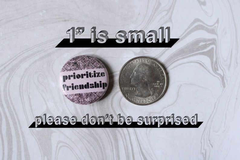 SMALL 1 inch pin-back buttons punk, queer, lgbtqia, body positive, trans, nonbinary image 3