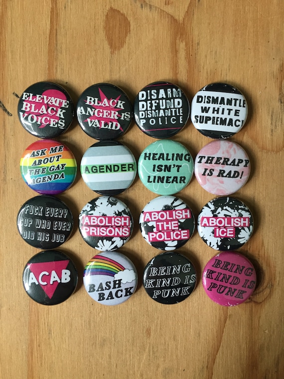 Queer Things — [ID: A picture of a button, with the text “Will