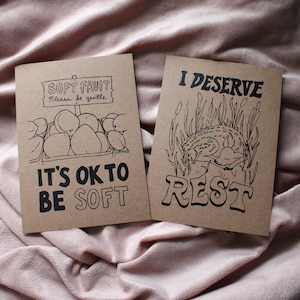 assorted 5x7&quot; art prints | kraft paper | made to order