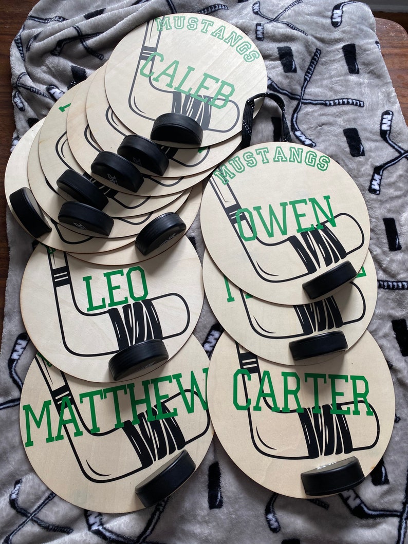Hockey door signs your name door signs hockey tournament Etsy