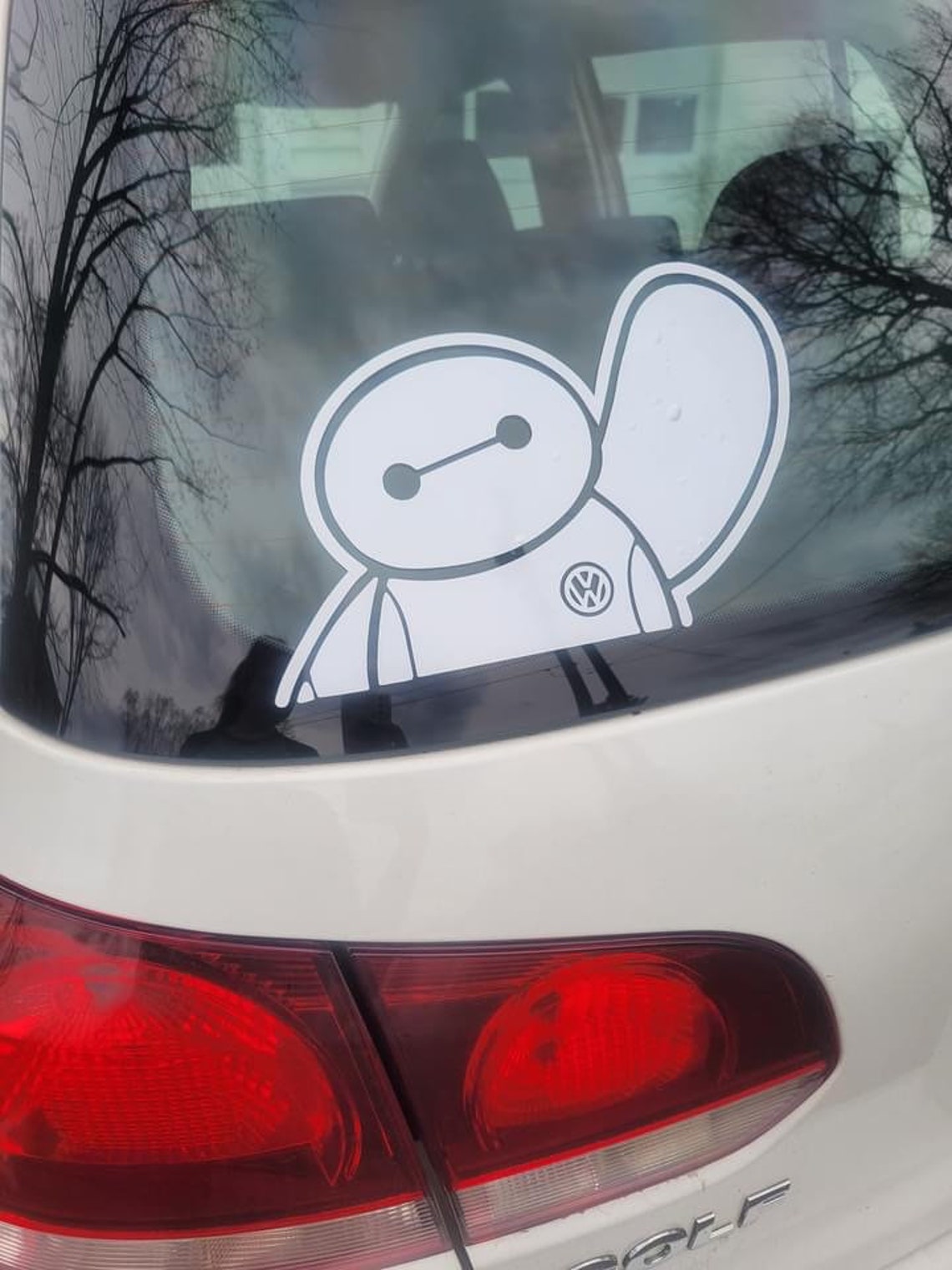 Baymax Volkswagon Volkswagen car decal funny car decal car Etsy