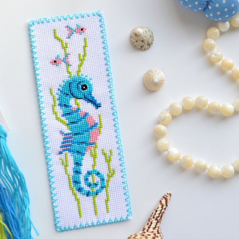 Cute Seahorse Cross Stitch Pattern Ocean Embroidery Design Etsy