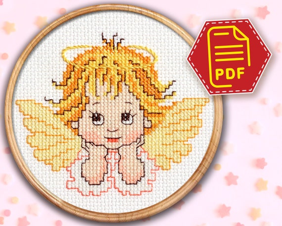 Angel Cross Stich Embroidery set Electronic drawing Cross Stich