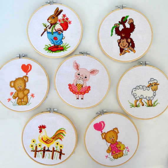 DMC Punto De Cruz Kit-Safari Animales-Twos Company