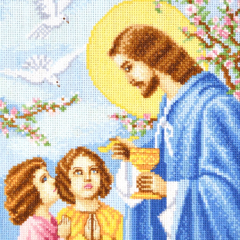 First Holy Communion Cross Stitch Pattern PDF, Eucharistic Adoration ...