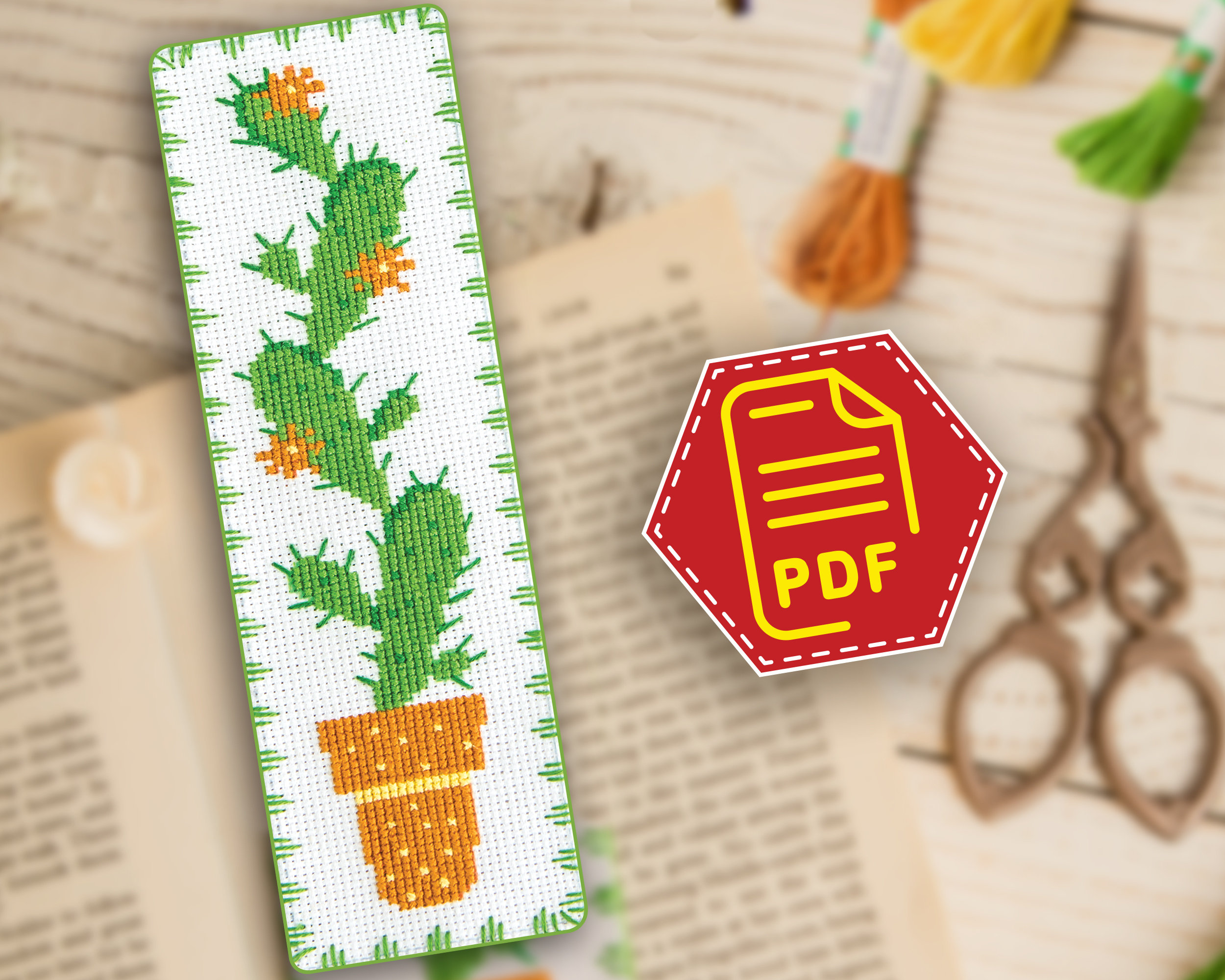 Cross stitch bookmark pattern Cacti sampler, Embroidery pattern Plants,  Cute bookmark cross stitch pattern