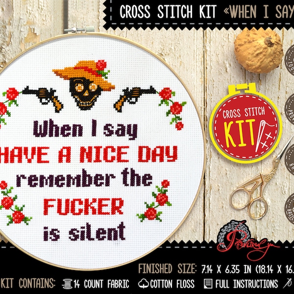 Rude Cross Stitch Etsy
