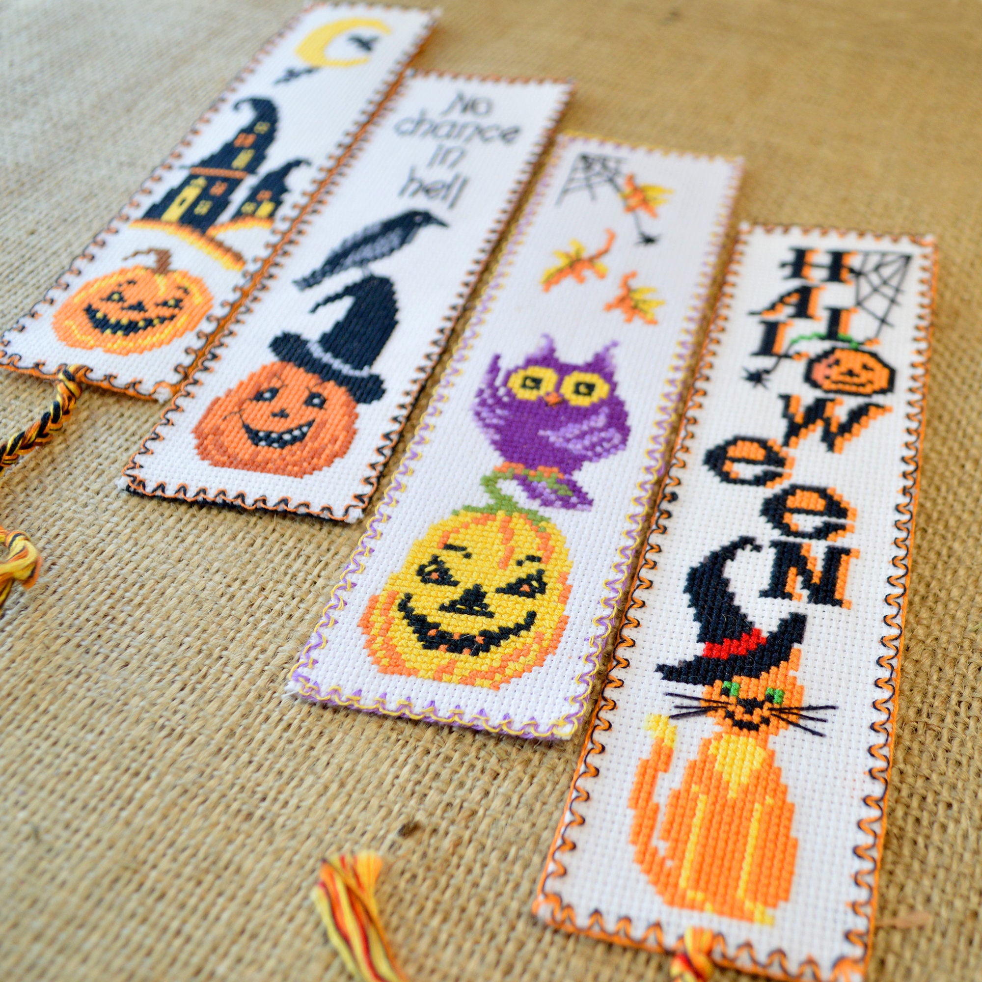 Cross stitch pattern Jack-O-Lantern with Owl | Etsy