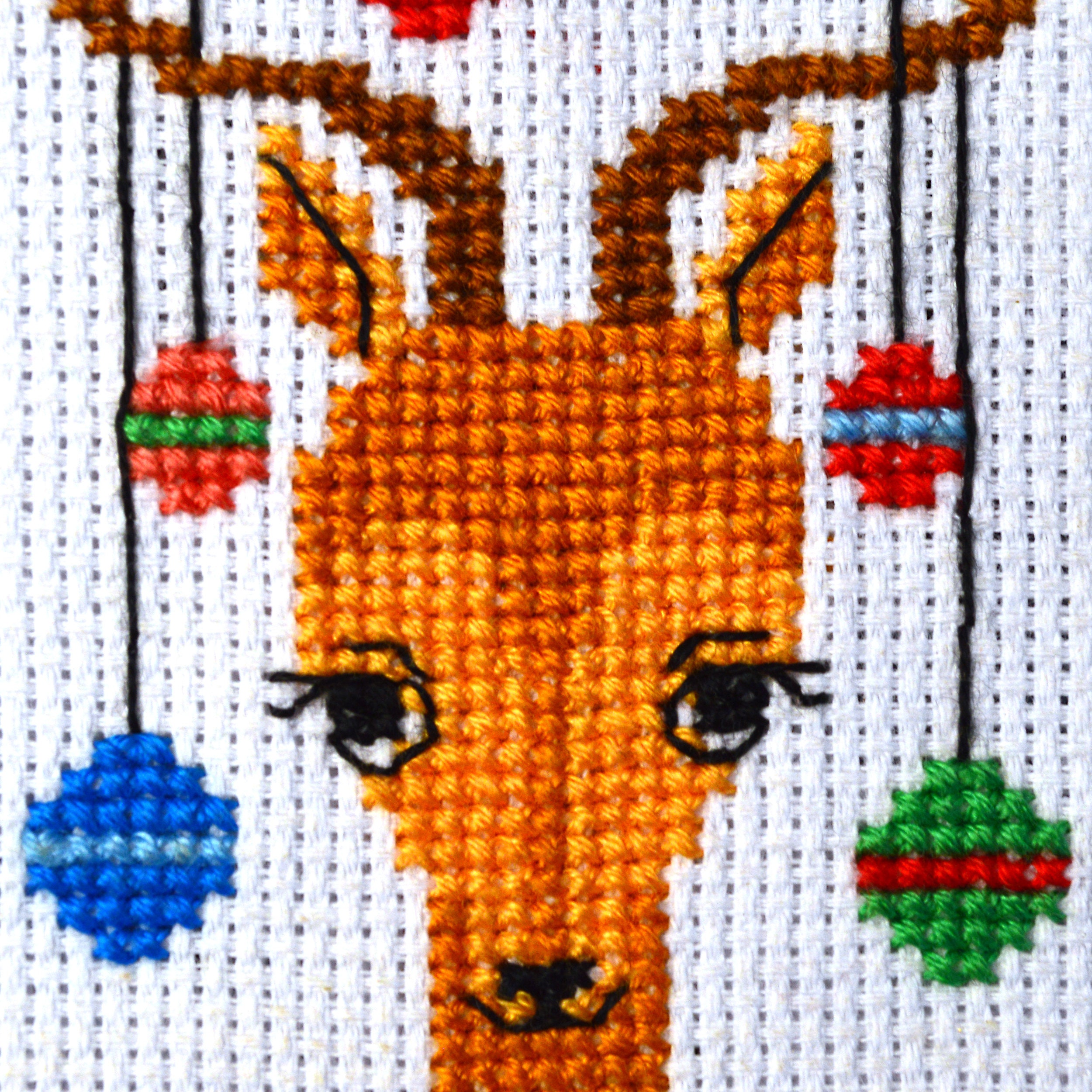 Santa's Reindeer Christmas Cross Stitch Bookmark Pattern - Winter ...