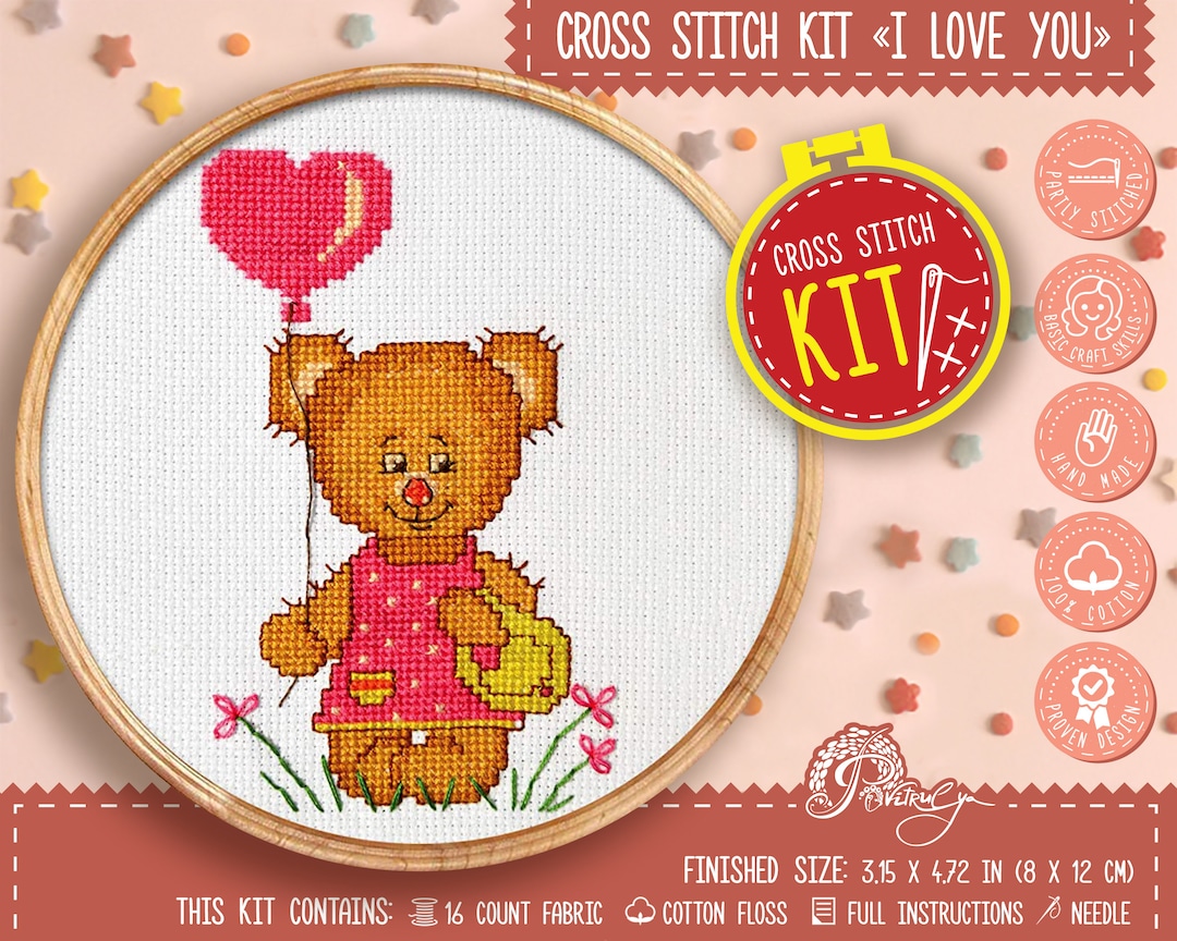 Kit Broderie Point De Croix - Sur Un Poisson Magique - RTO