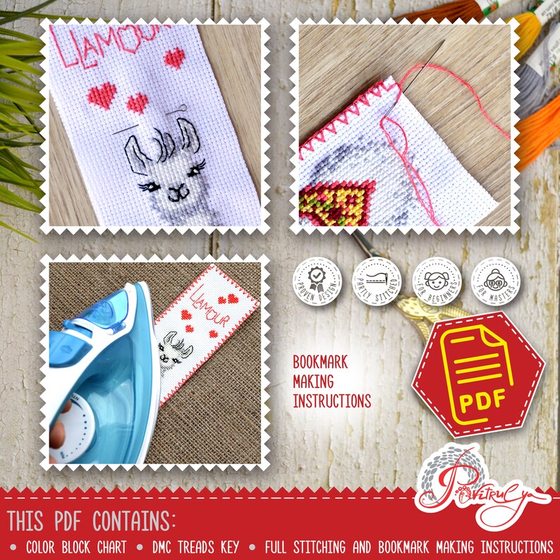 Giraffe Cross Stitch Pattern PDF for Bookmark Download Etsy