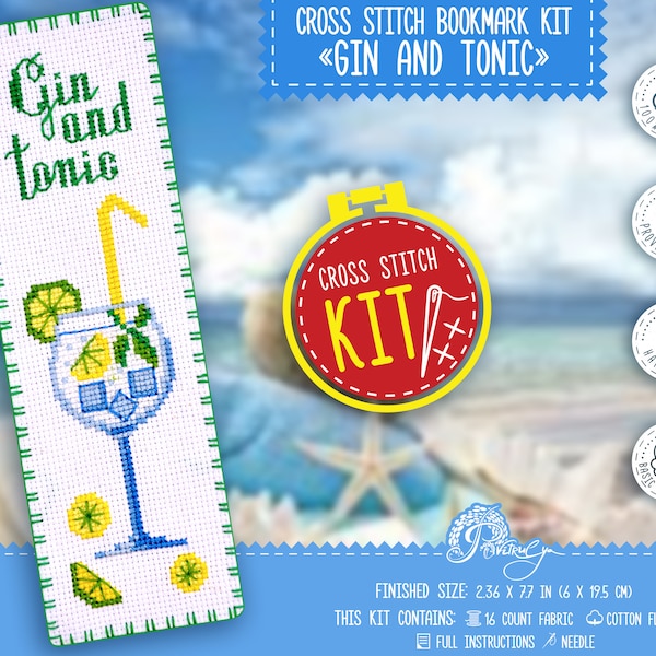 Gin Tonic Stitch Etsy