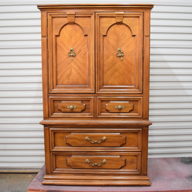 Sold Sold Thomasville Highboy Dresser Tall Cabinet Etsy