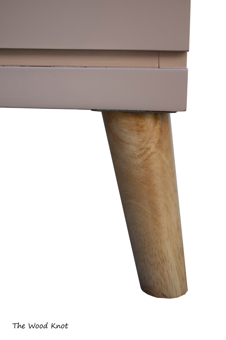 Mid Century Modern Pink and Gold Dresser Etsy