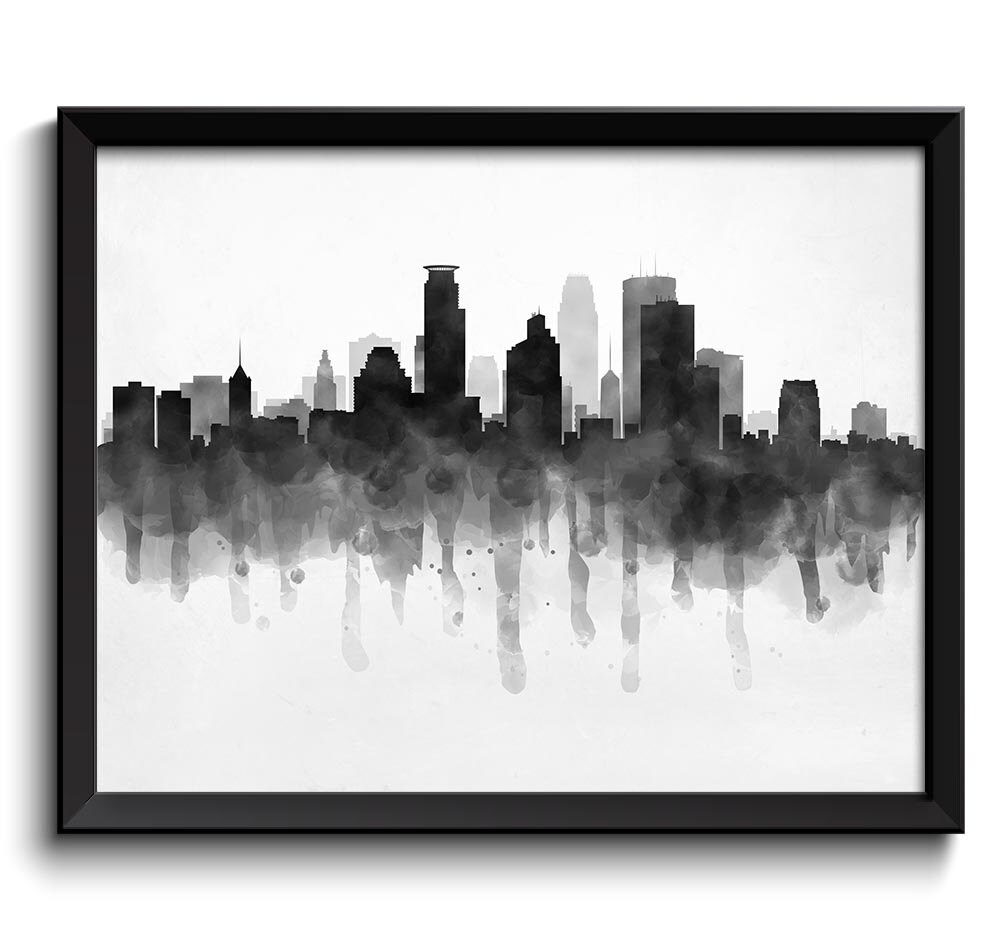 INSTANT DOWNLOAD Minneapolis Skyline Minnesota USA United | Etsy