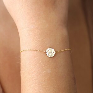 WILDFLOWER BRACELET, Floral Bouquet, Dainty Floral Bracelet, Delicate Flower Bracelet, Handstamped Jewelry in Gold, Silver, Rose