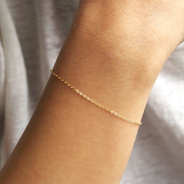 ALEX Bracelet • Basic Chain Bracelet • Delicate Bracelet, Simple Chain Bracelet, Thin Chain Bracelet, Dainty Bracelet, Layering Bracelet