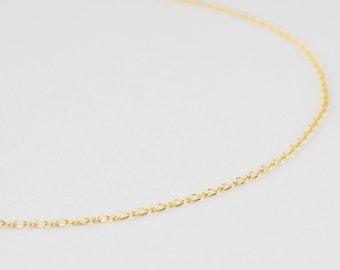 15" GINA NECKLACE, Dainty Chain Necklace in Sterling Silver, 14K Gold-Filled, Everyday Necklace, Layered Necklace, Gift for Her,Simple Chain