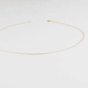 ALEX Necklace Delicate Chain Layering Necklace, Choker Necklace, Simple Chain Necklace, Wedding Gift, Dainty Chain Necklace, Thin Chain image 3