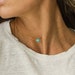 MARA Necklace • Turquoise Choker Necklace • Dainty Choker, Simple Necklace, Delicate Necklace, Turquoise Necklace, Gemstone Necklace, Gift 