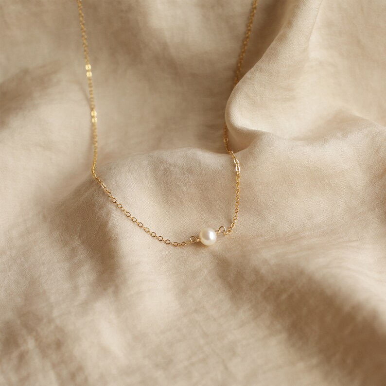 freshwater pearl necklace etsy