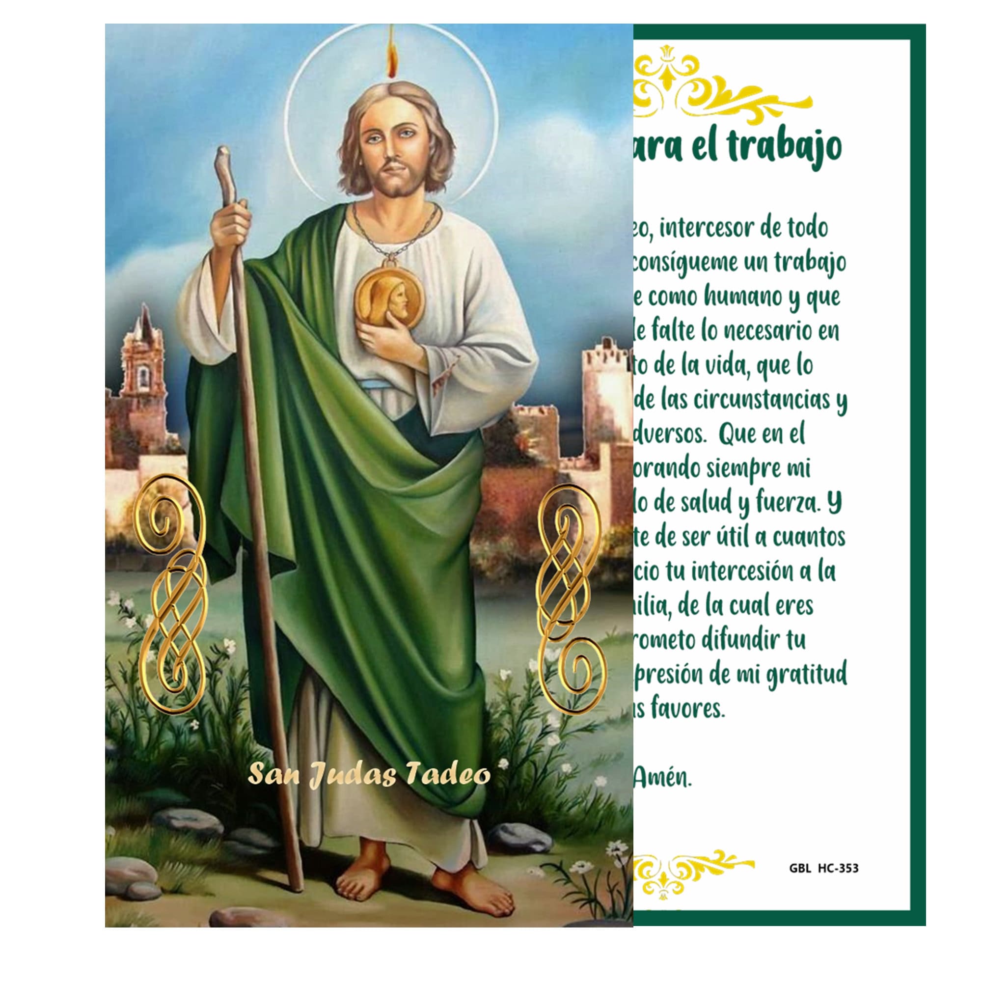 25 Cards Per Pack .80 per card Oracion A San Judas Tadeo Laminated Spanish  Prayer Card