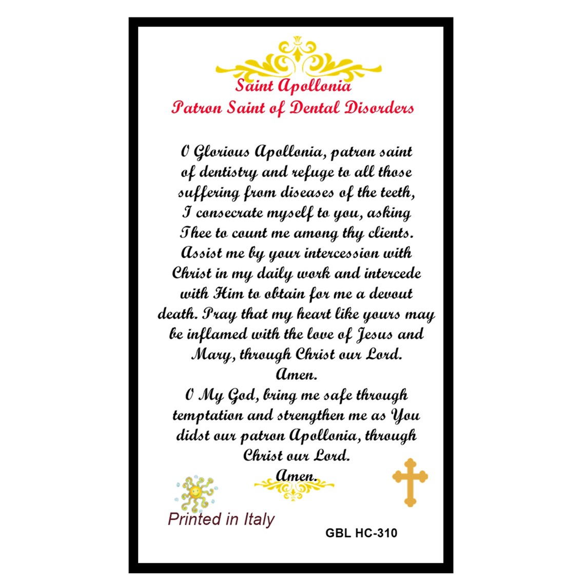 Saint Apollonia Patron Saint of Dentists People With Dental Etsy