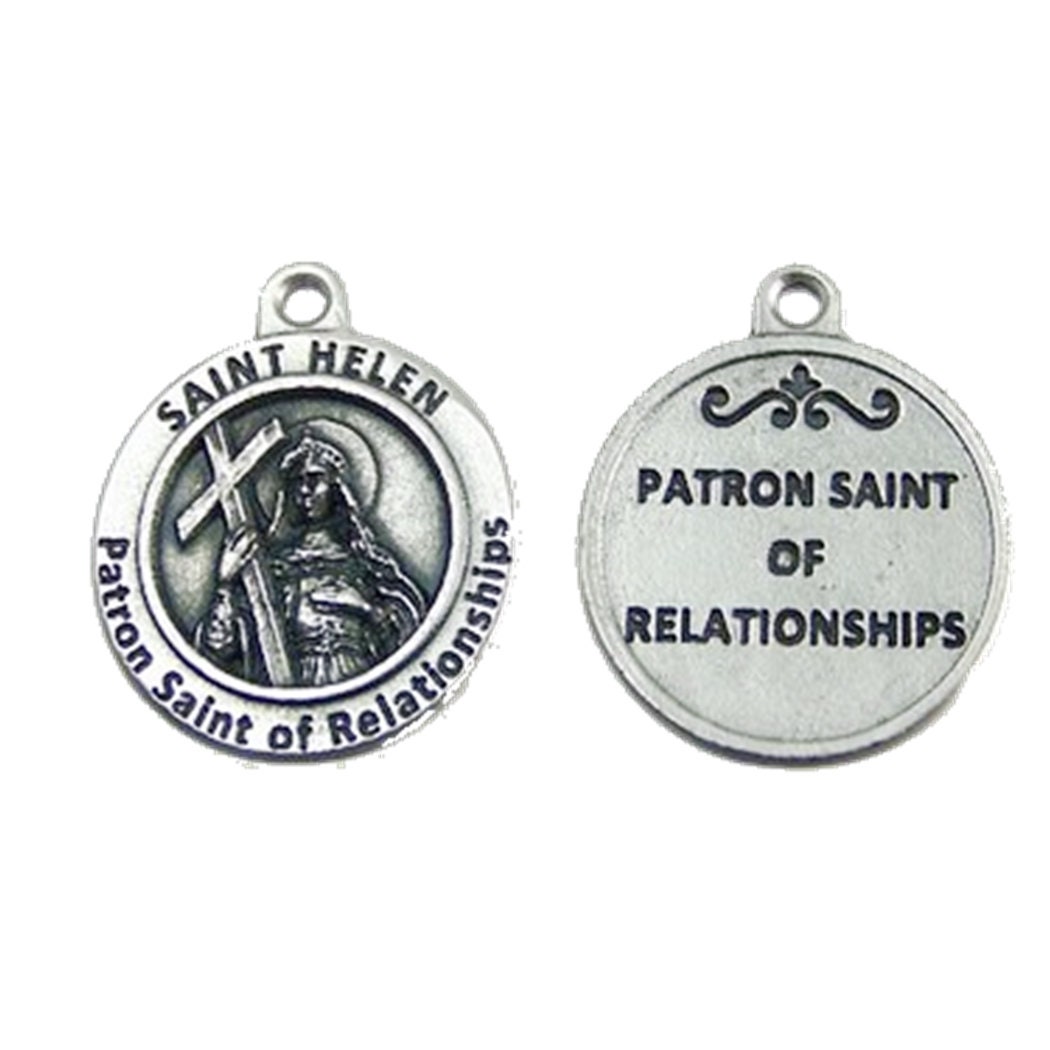 Saint Helena Laminated Patron Saint of Relationships Holy Card Prayer Card with Medal or Set of