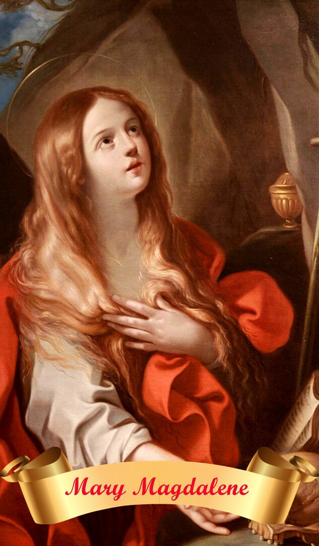 St Mary Magdalene Patron Saint of Women Holy card Set Of 10 (HC199)