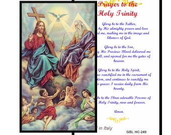 Prayer to The Holy Trinity Laminated Prayer Card