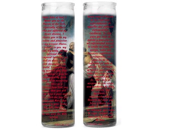 Saint John of God Patron of Heart Patients, Hospitals and Hospital Workers Set of 2 Candles(John God)