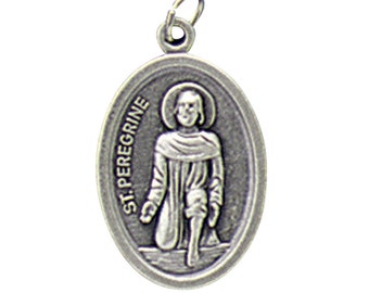 St Peregrine Ox Medal Silver Oxidized Set Of 5 (J353)