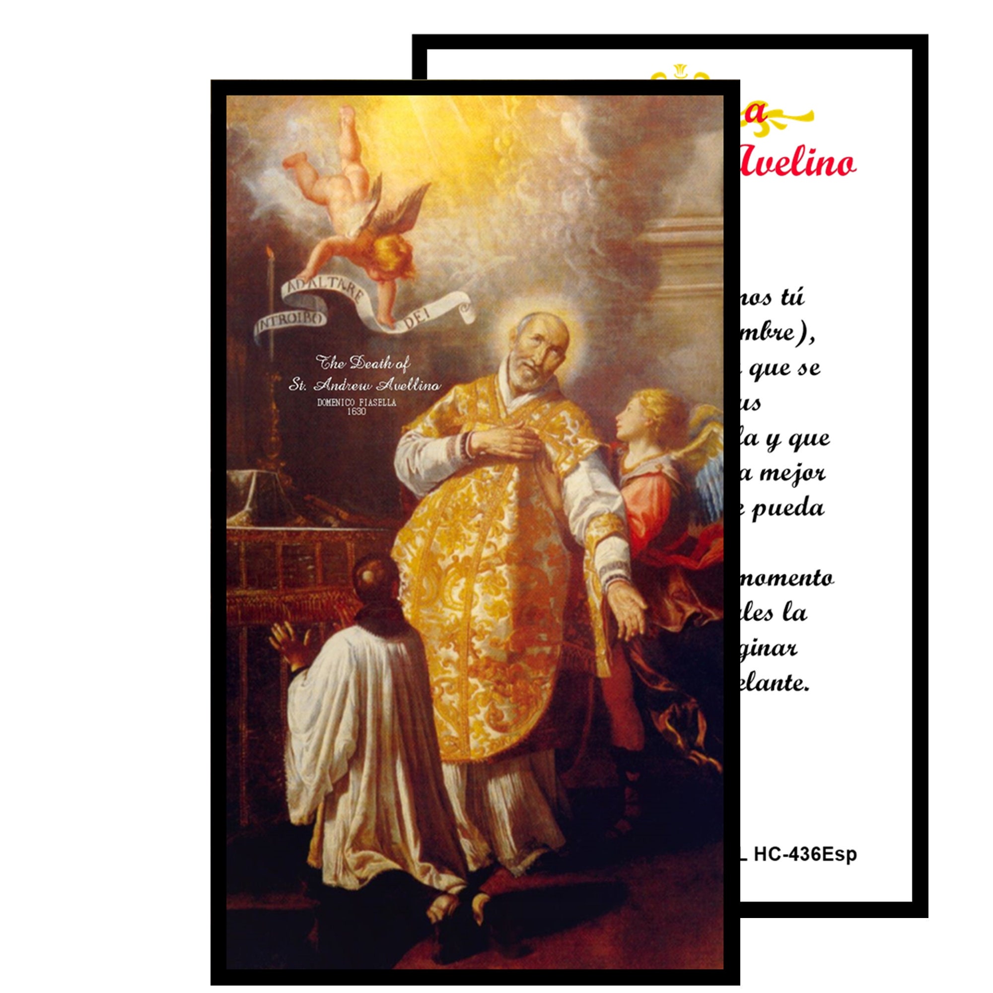 Saint Andrew Avellino Patron Those Who Have Suffered a Stroke Etsy