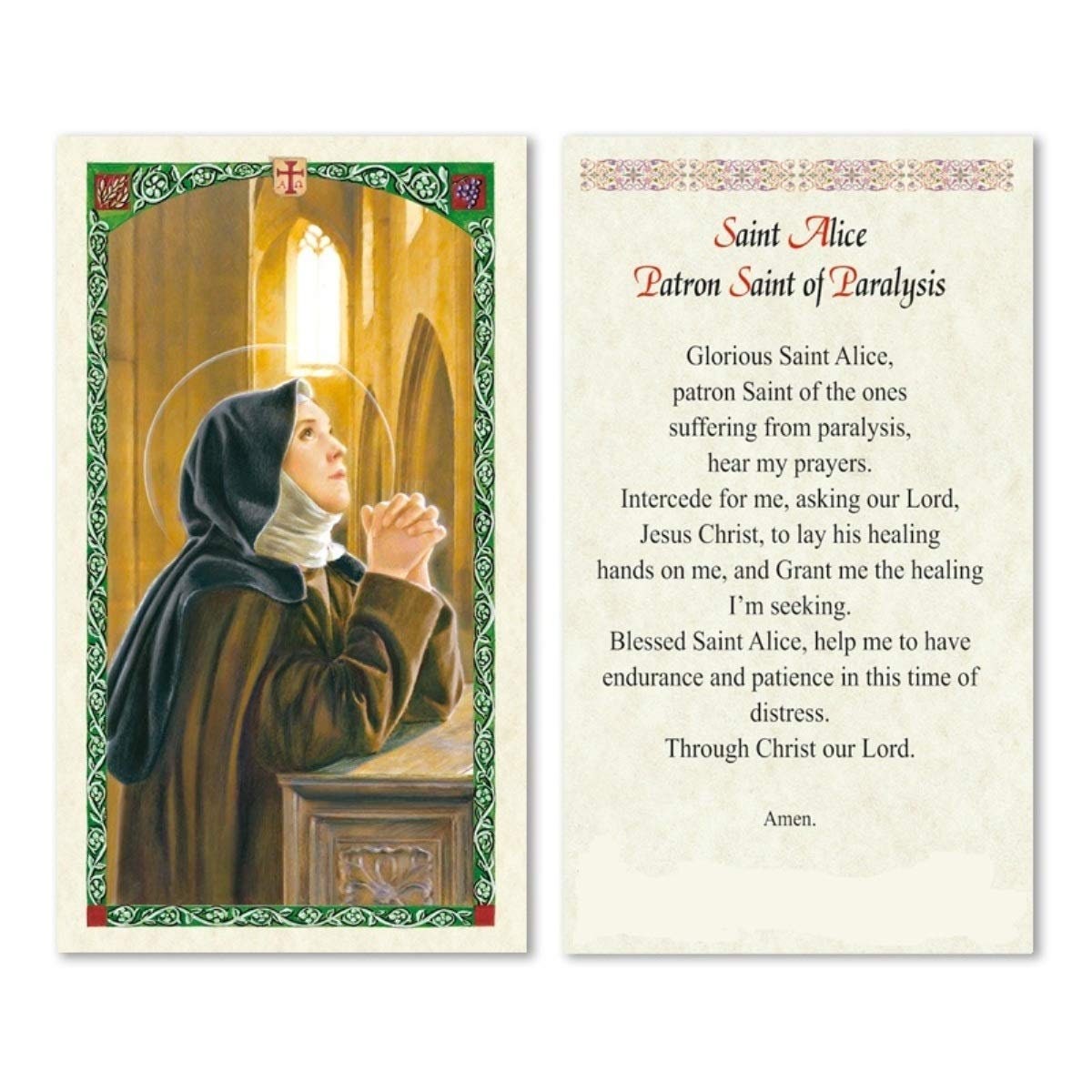 Молитвенные карточки. Молитва на карты. Святой Кристофер молитва. Алиса сен