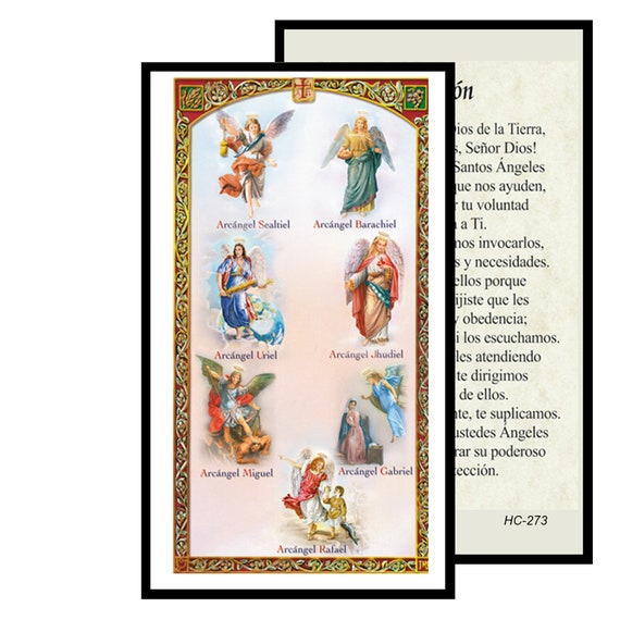 Oracion a Los Siete Arcangeles Miguel Rafael Uriel Gabriel - Etsy Oracion a Los Siete Arcangeles Miguel Rafael Uriel Gabriel - Etsy