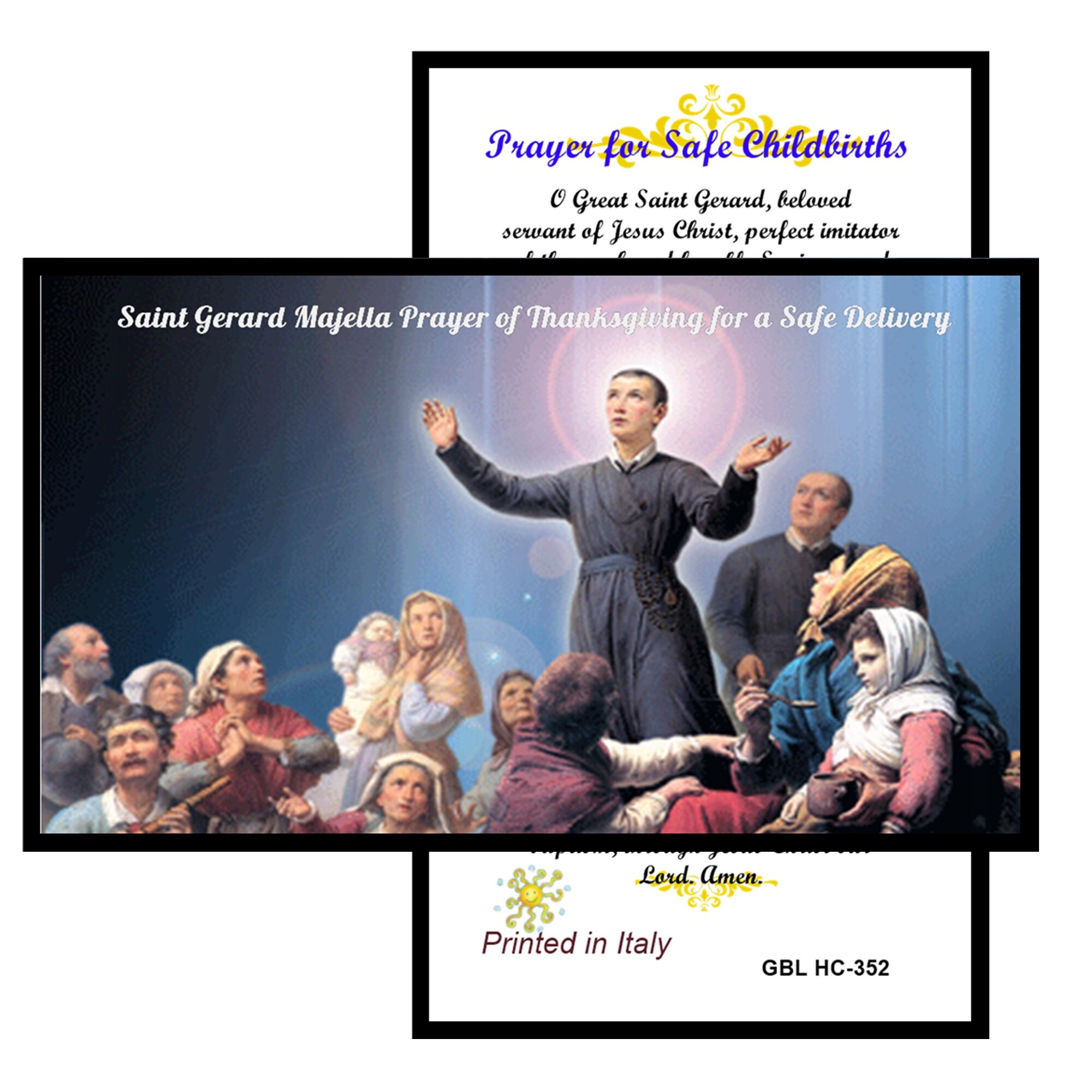 Saint Gerard Majella Prayer of Thanksgiving for a Safe Delivery patron