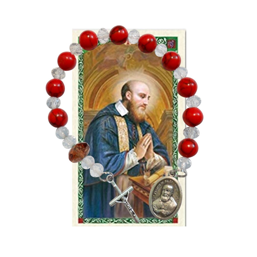 Saint Francis de Sales Patron of Those with Hearing Problems Red